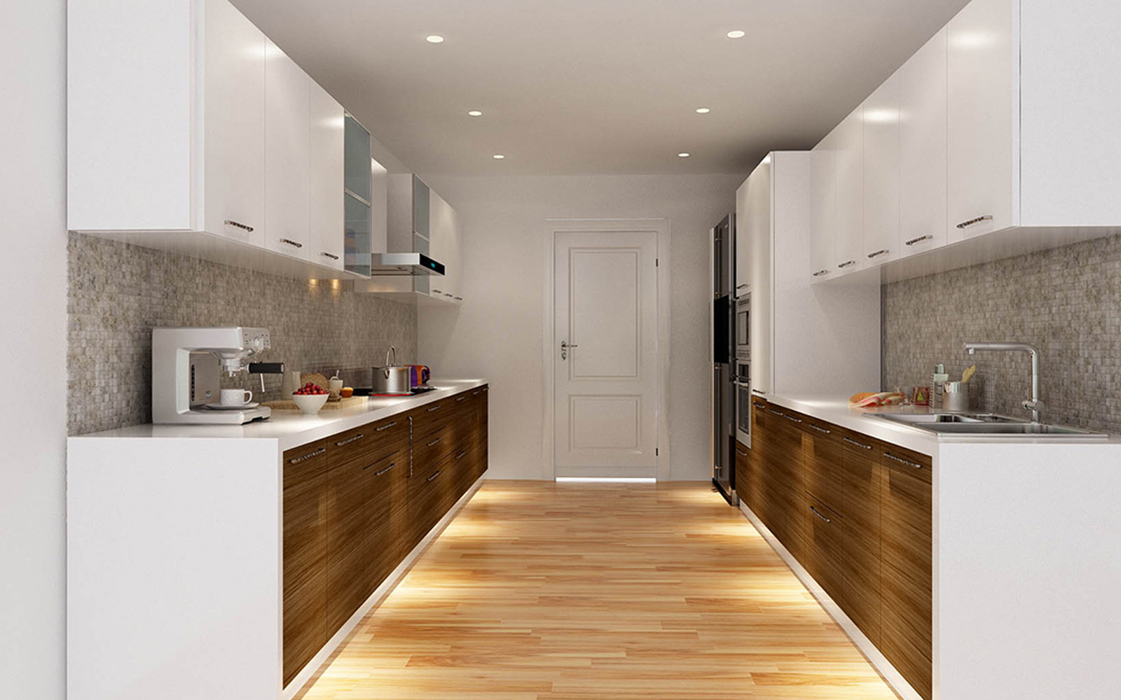 Parallel modular kitchen
